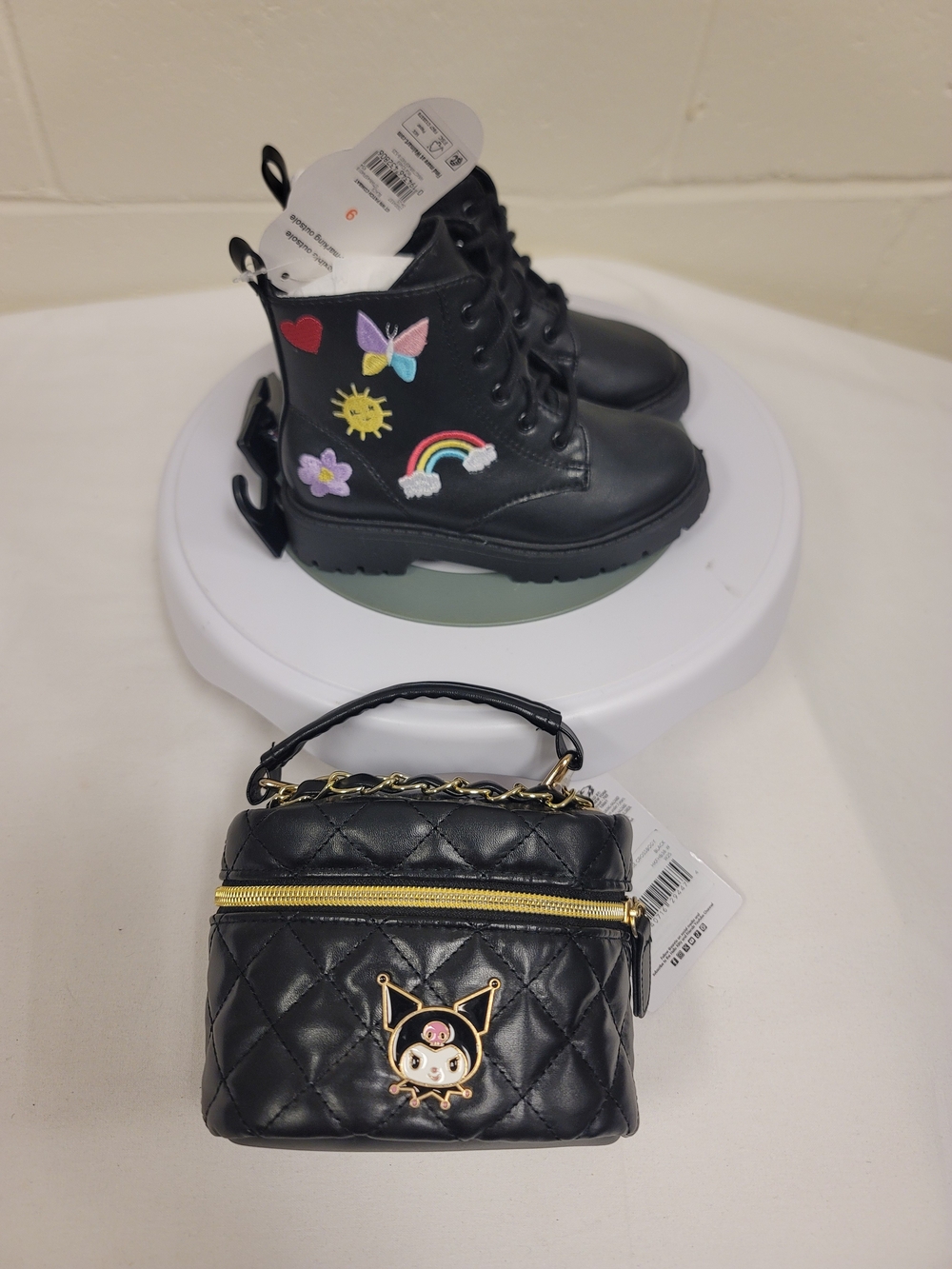 Kids Boots and Bag